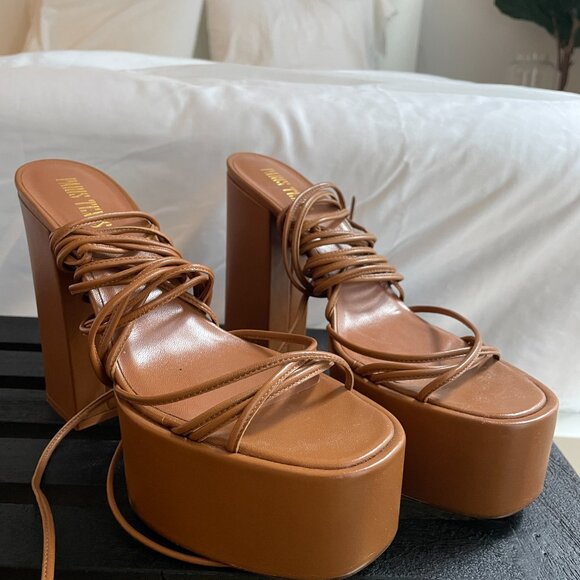 Paris Texas Malena Platform Sandal 38/8 - Picture 2 of 5